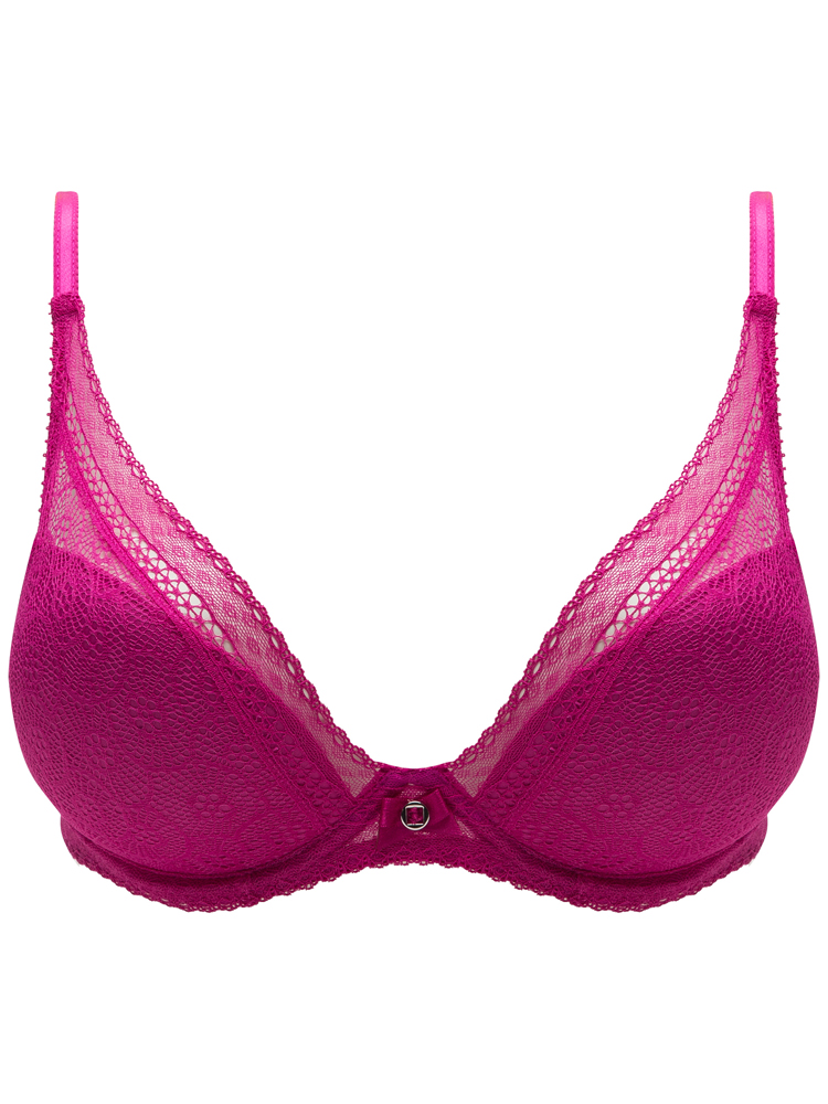 Chantelle Festivite Bra Plunge 3682 Underwired Lightly Padded Lace Cups